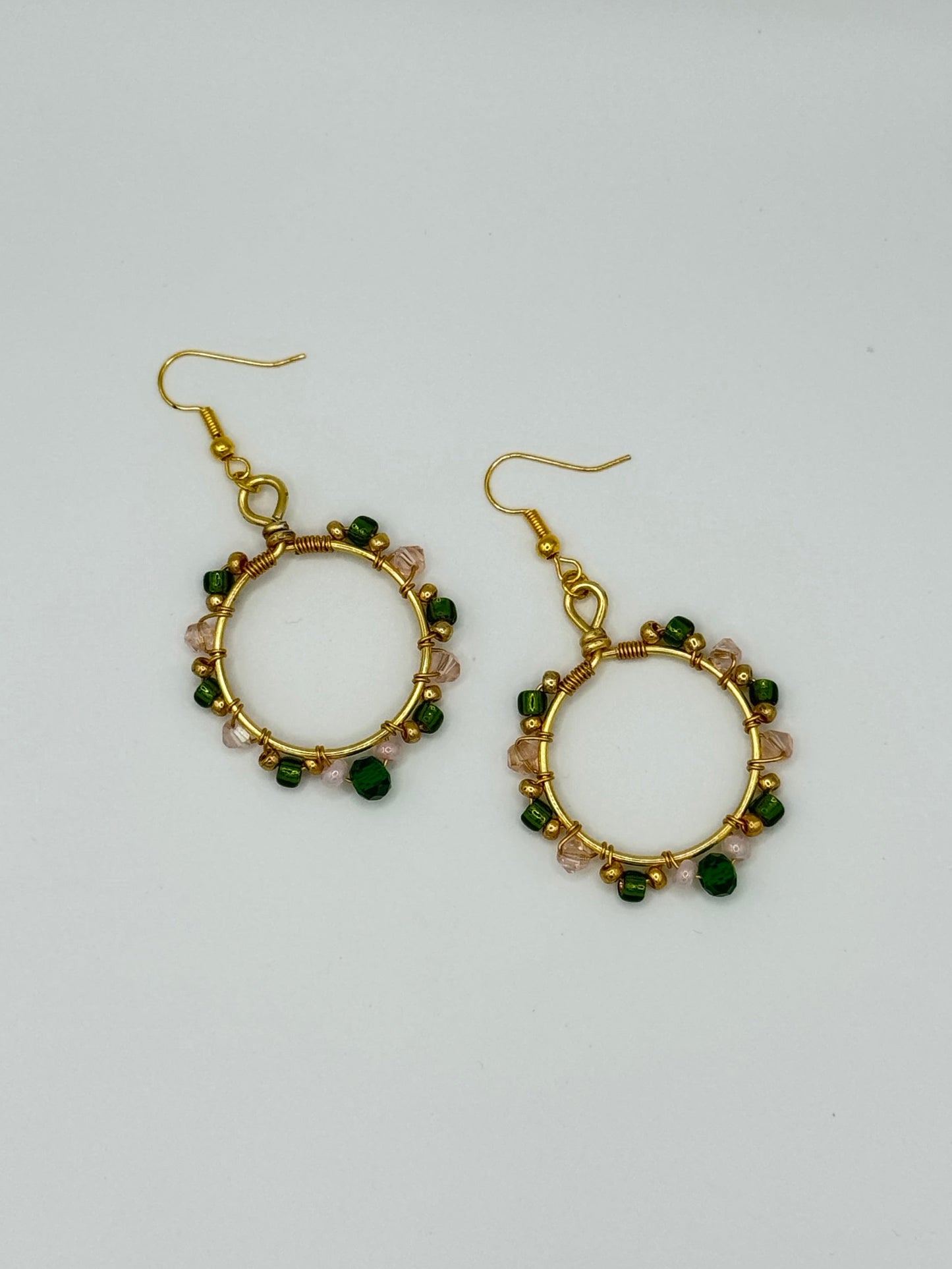 Sweet Pea Wrapped Earrings