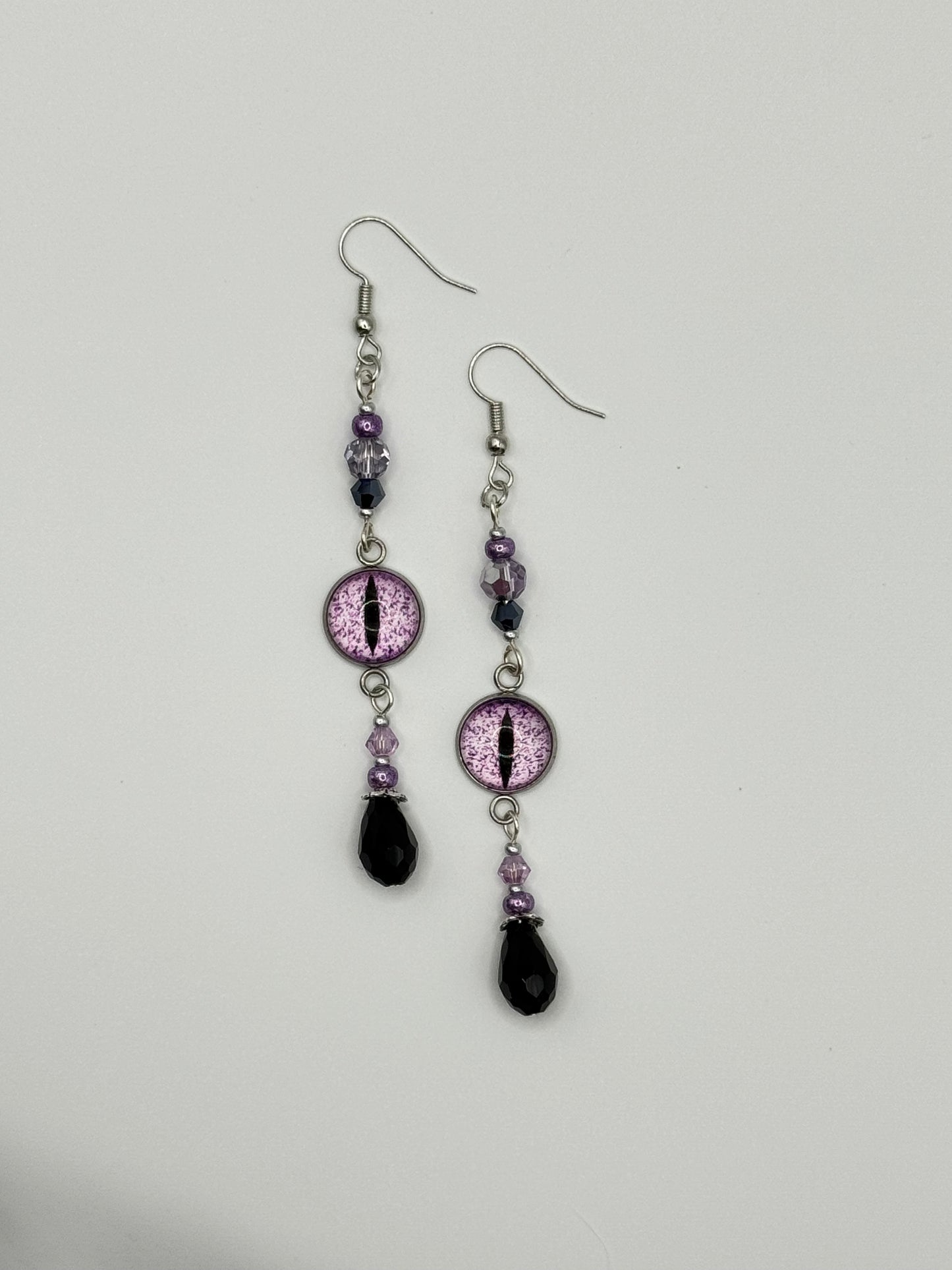 Dragon Tear Earrings - Amethyst