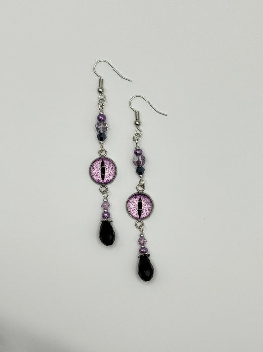 Dragon Tear Earrings - Amethyst