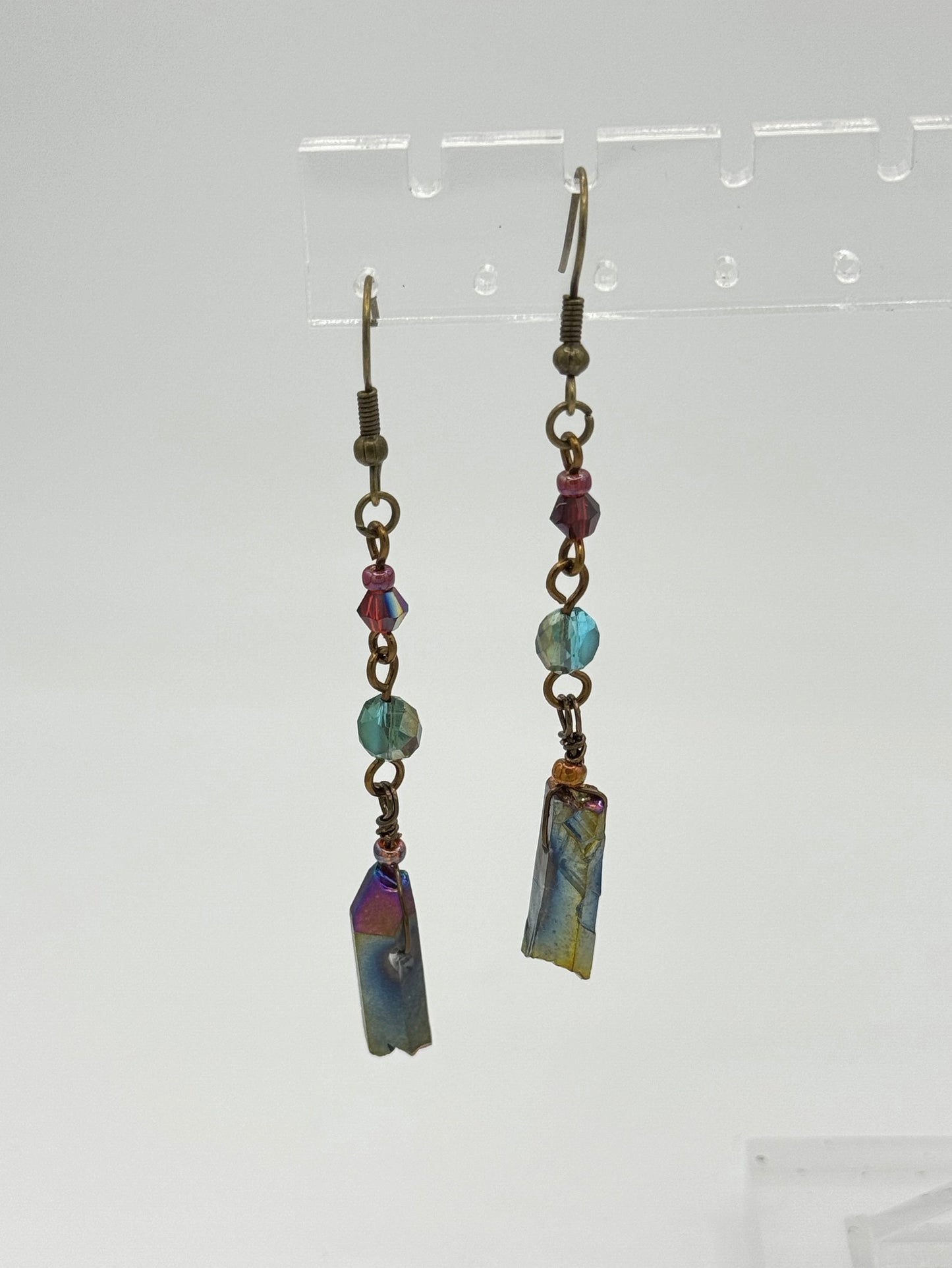 Prismatic Quartz Earrings