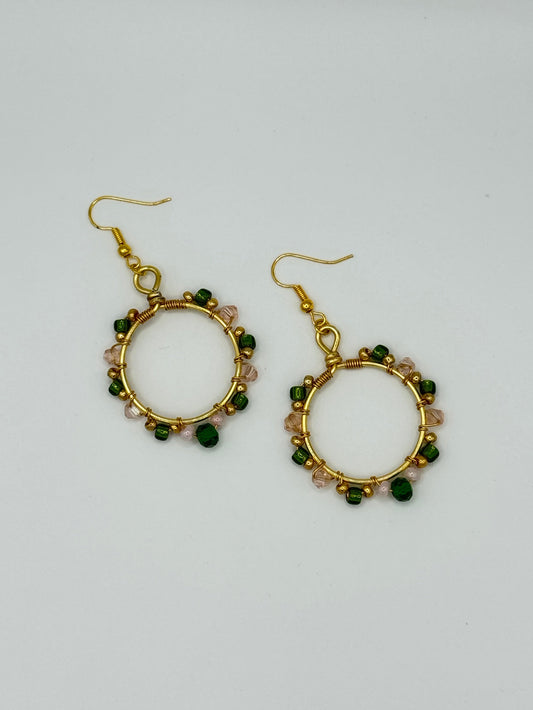 Sweet Pea Wrapped Earrings