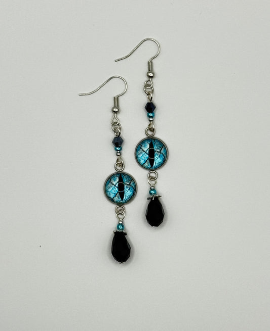 Dragon Tear Earrings - Aqua