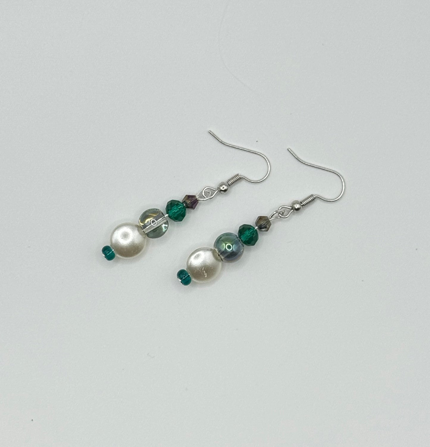 Teal Glimmer Earrings