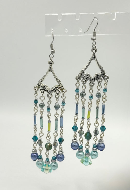 Spring Waterfall Chandelier Earrings