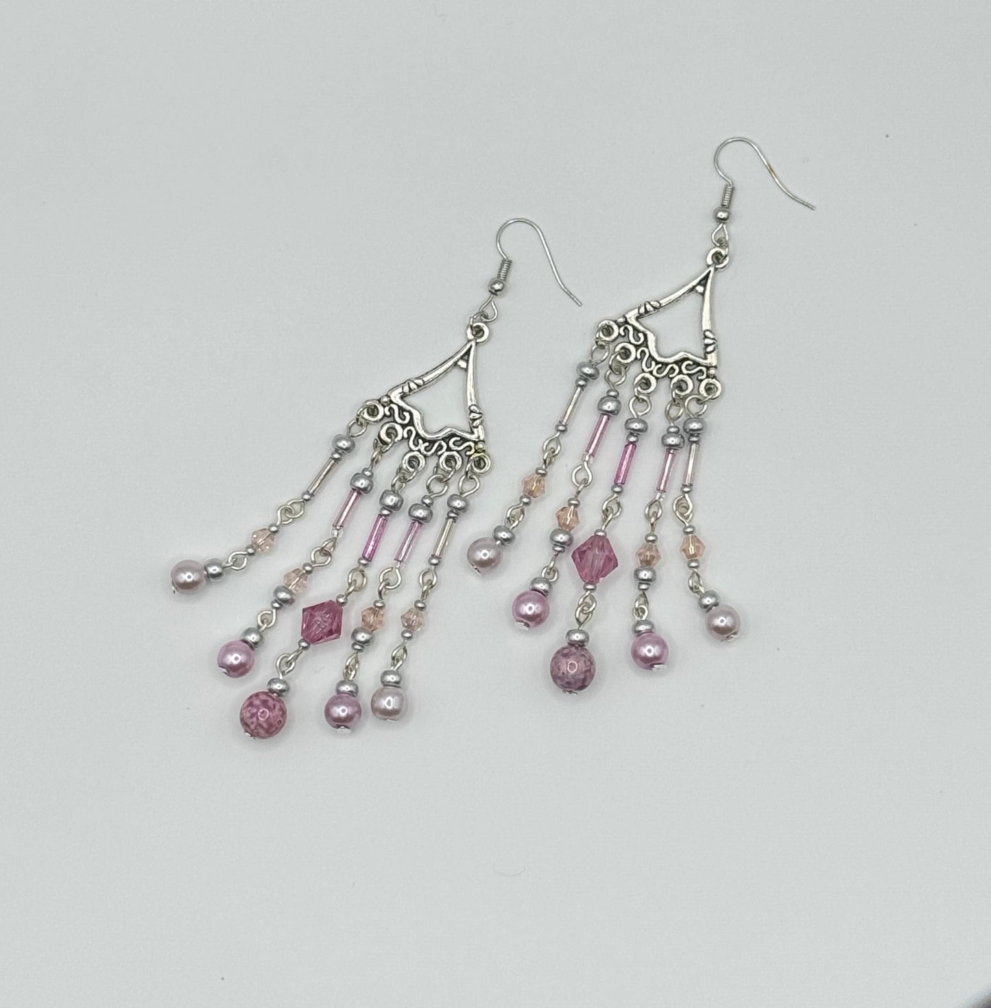 Dancing Dangly Earrings - Blush