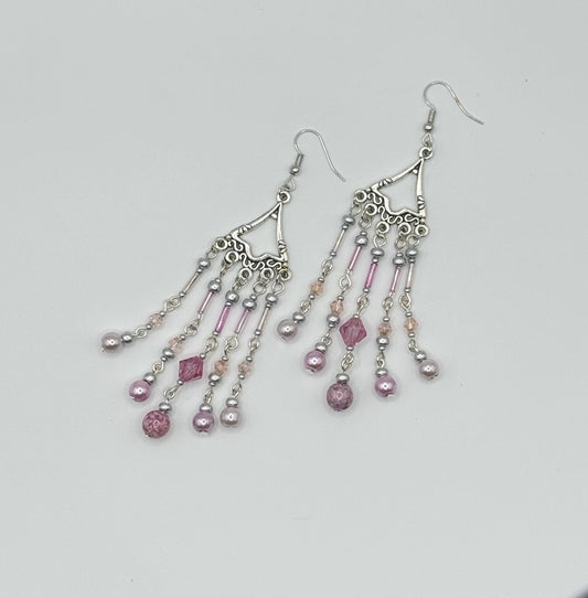Dancing Dangly Earrings - Blush