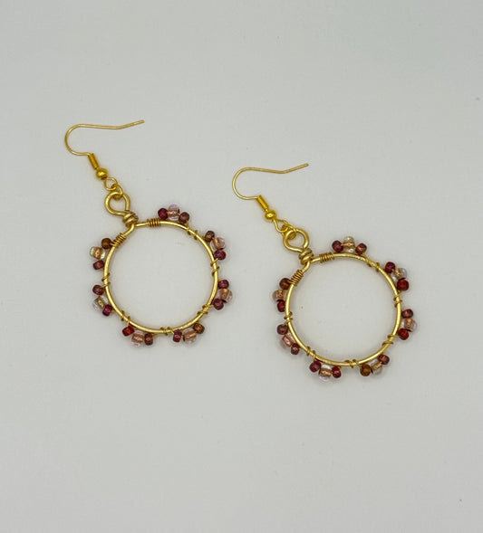 Twinkling Sands Wrapped Earrings