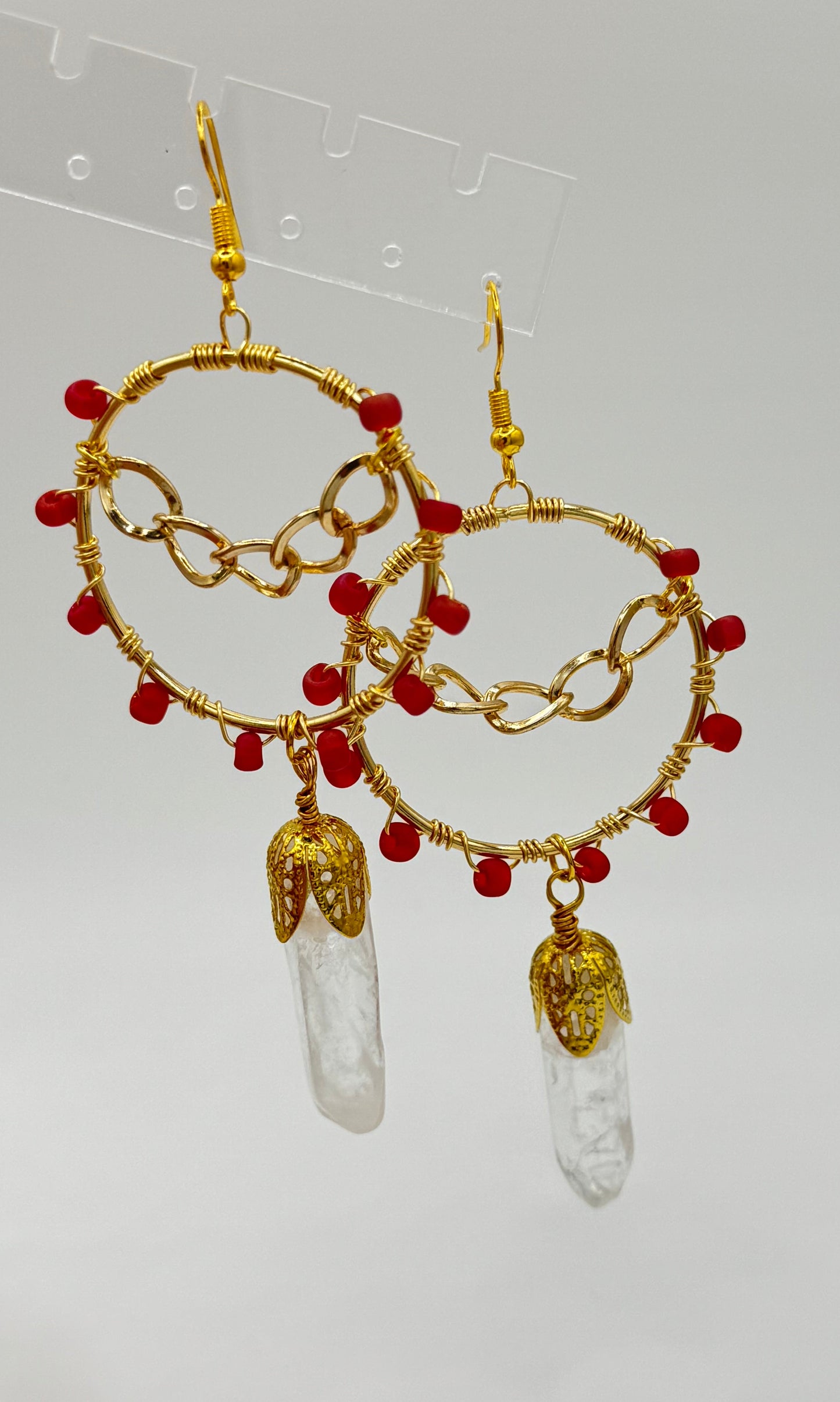 Ember Quartz Earrings