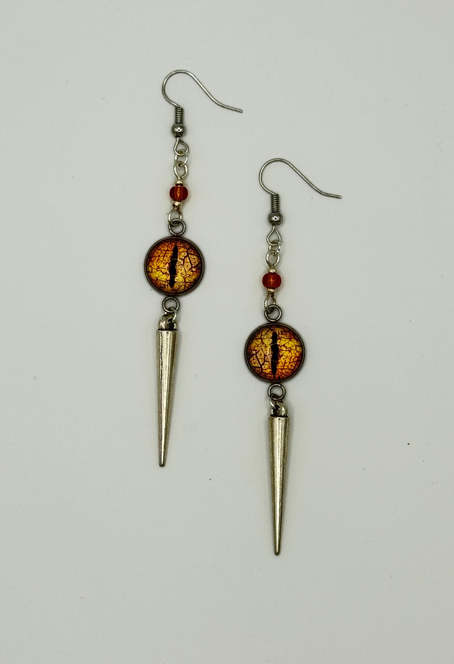 Dragon Claw Earrings - Amber