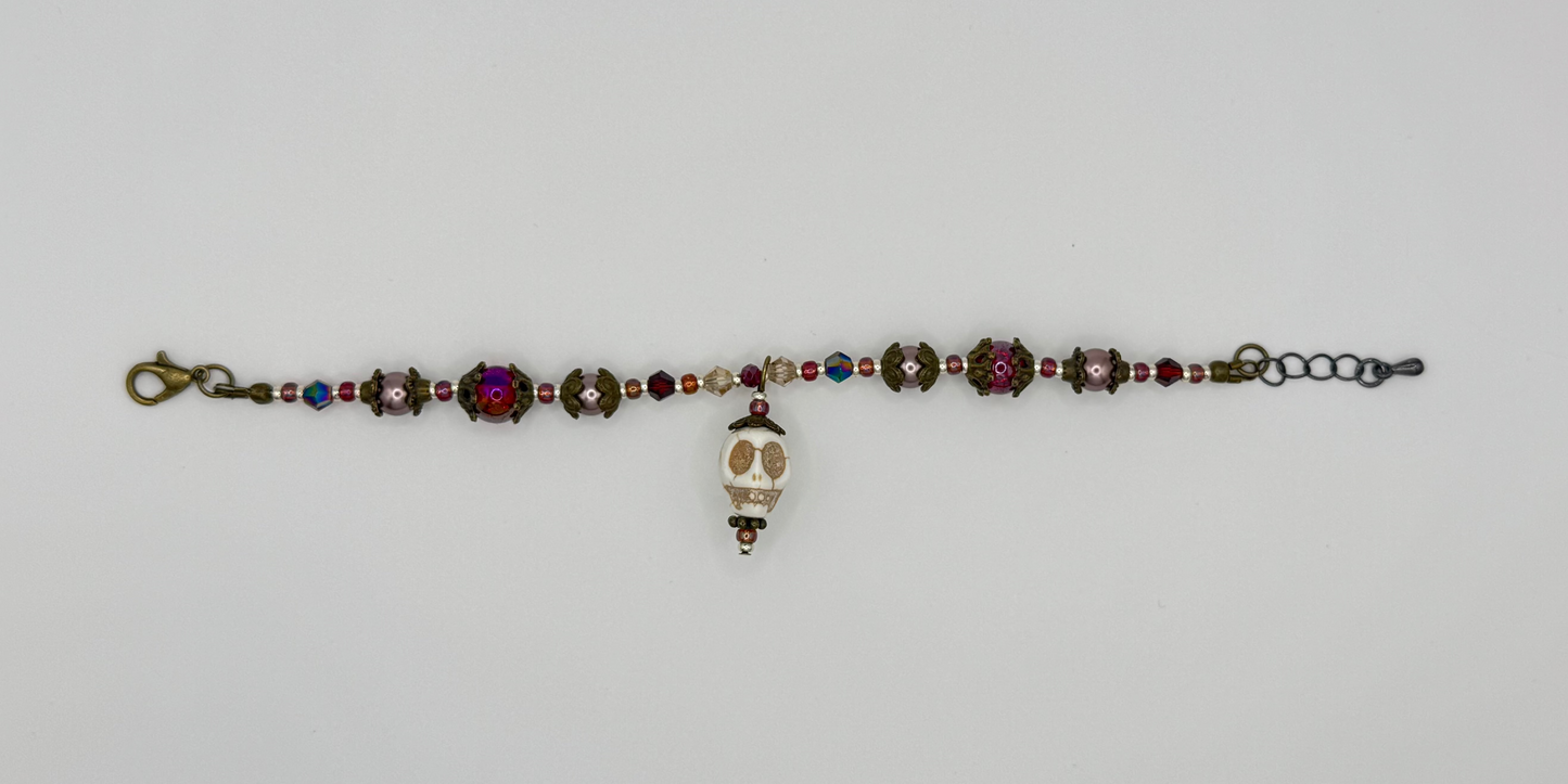 Spirit Garden Charm Bracelet - Garnet
