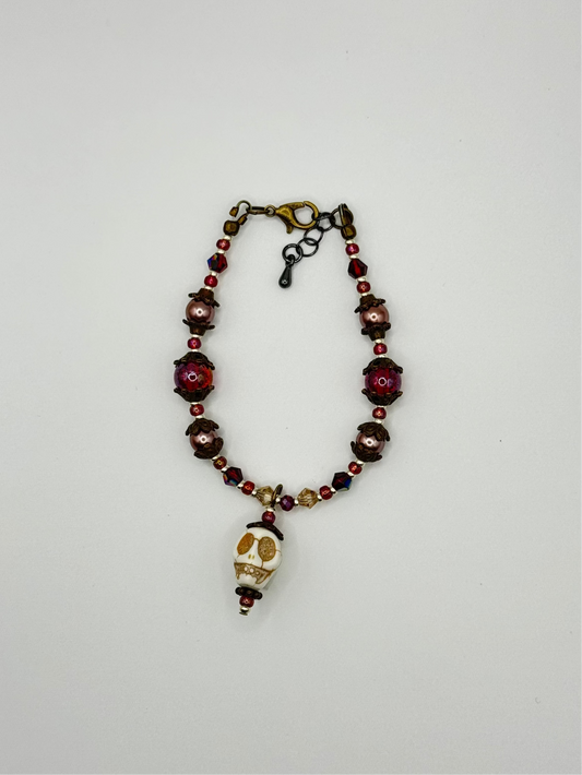 Spirit Garden Charm Bracelet - Garnet
