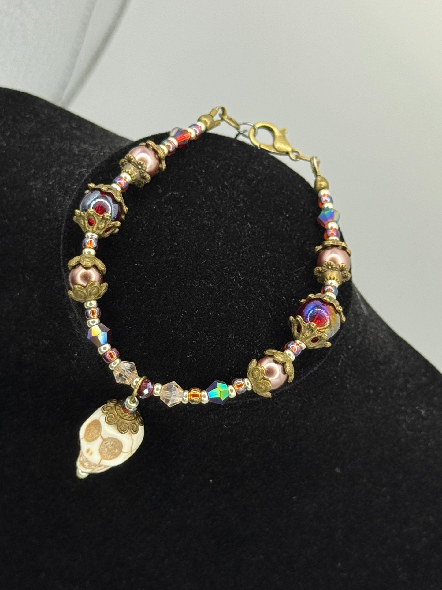 Spirit Garden Charm Bracelet - Garnet